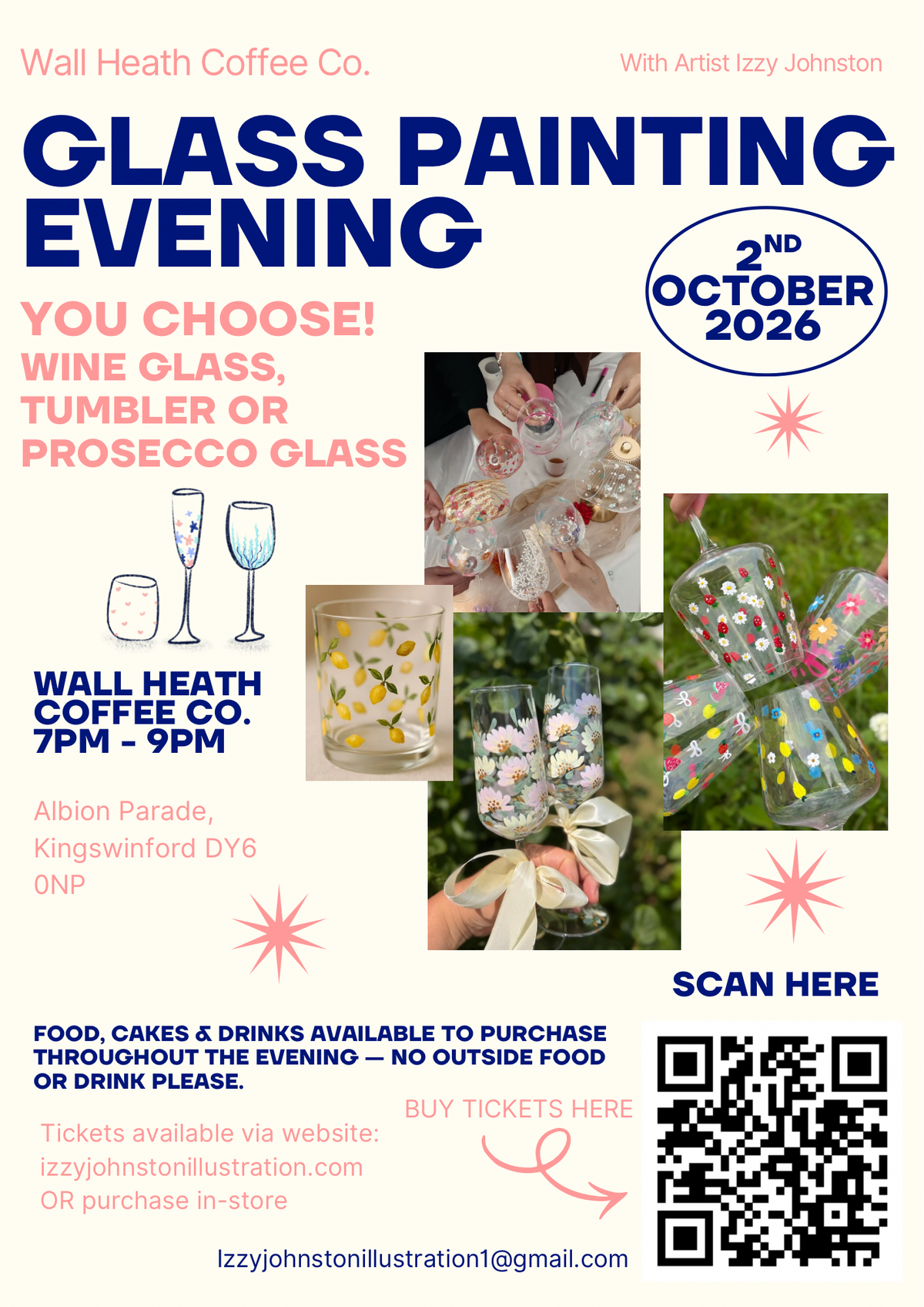 Glass Painting Evening - Wall Heath Coffee Co.