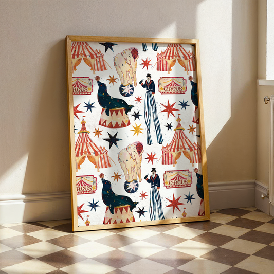 Vintage Circus Art Print