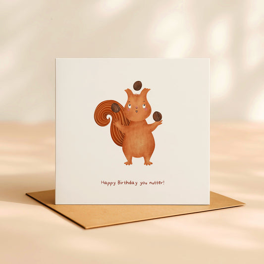 ‘Happy Birthday you nutter’ Card