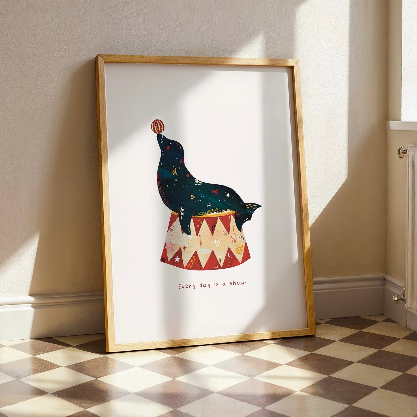 Circus Seal Poster