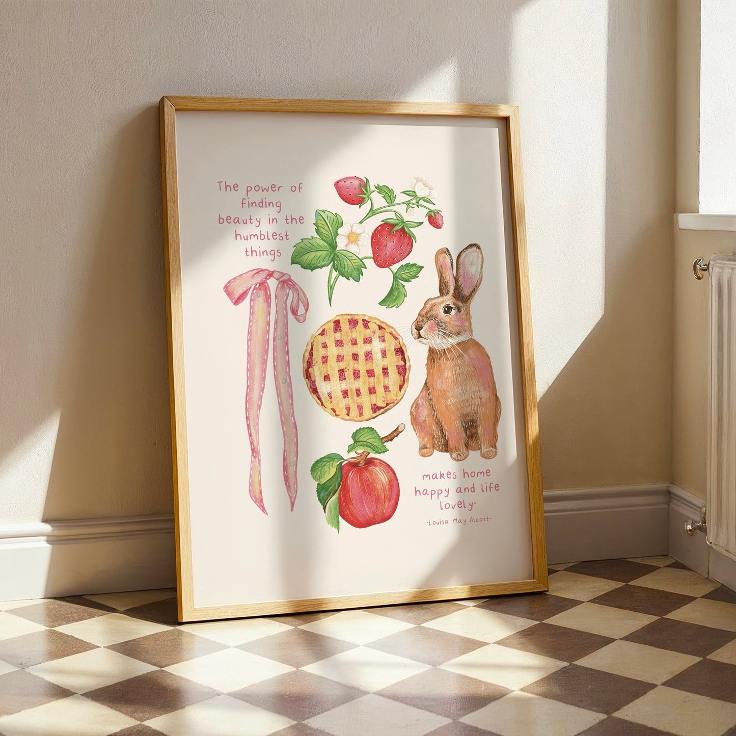 Countryside Louisa May Alcott Print