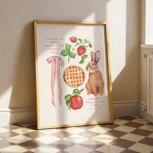 Countryside Louisa May Alcott Print