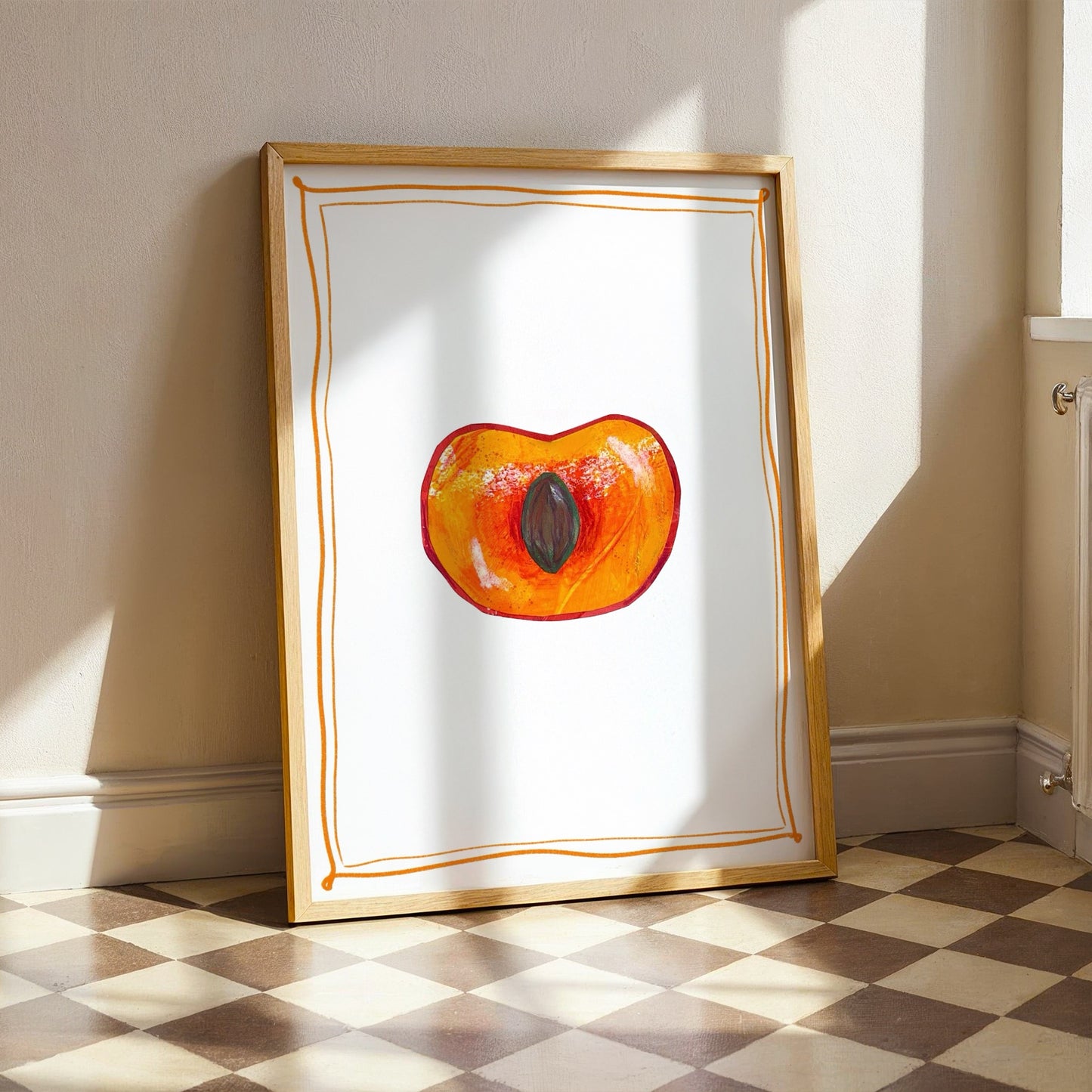Peach Art Print