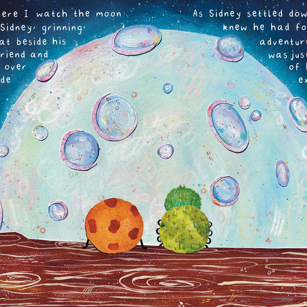 'Cuthbert the Cookie Finds A Friend' Children's Book Spread