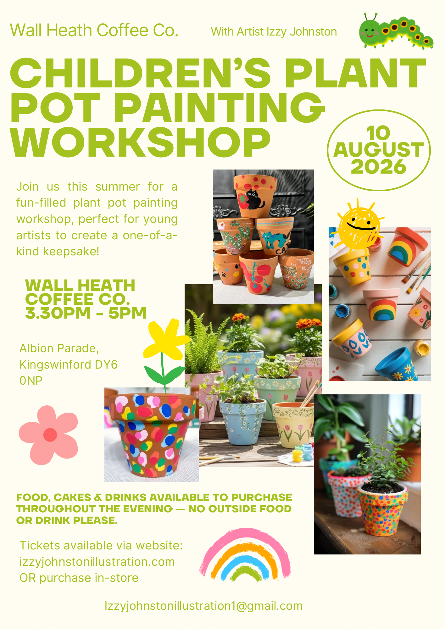Children's Plant Pot Painting Workshop - Wall Heath Coffee Co.
