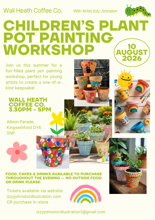 Children's Plant Pot Painting Workshop - Wall Heath Coffee Co.