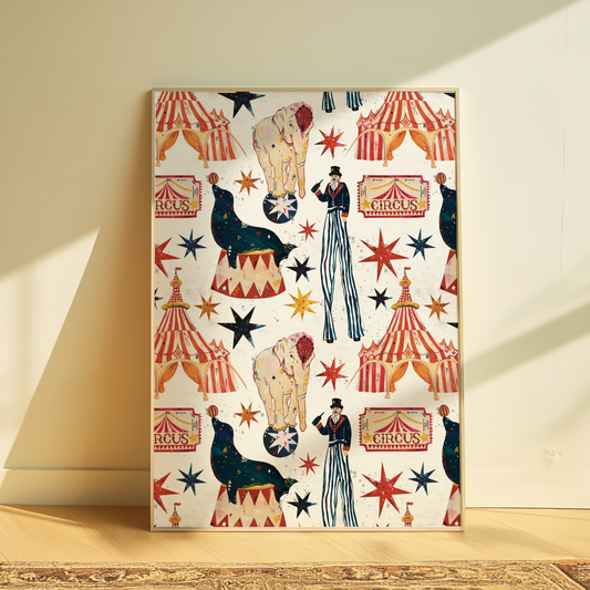 Vintage Circus Art Print