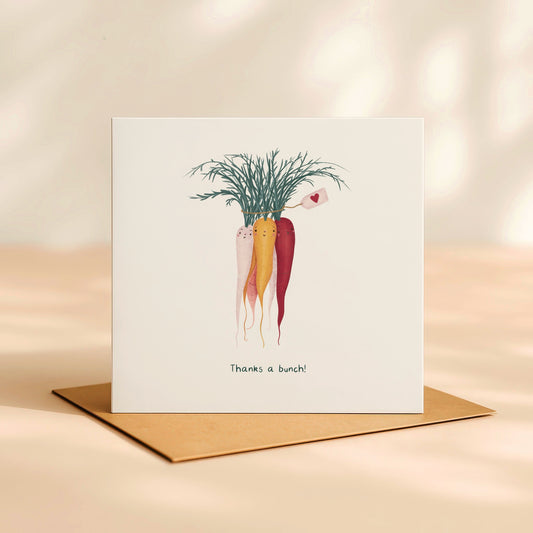'Thanks a bunch!' Thank you card