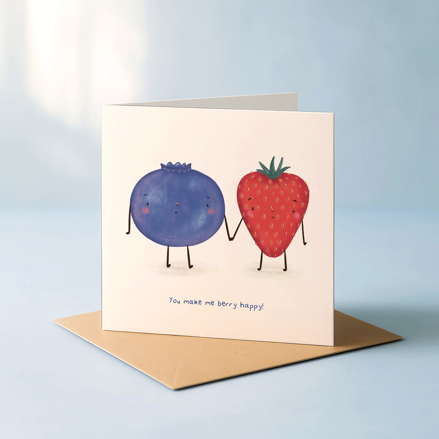 'You make me berry happy!' card