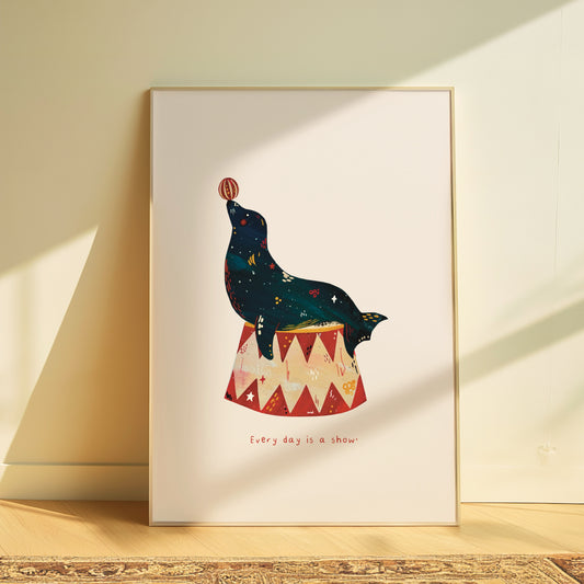 Circus Seal Poster