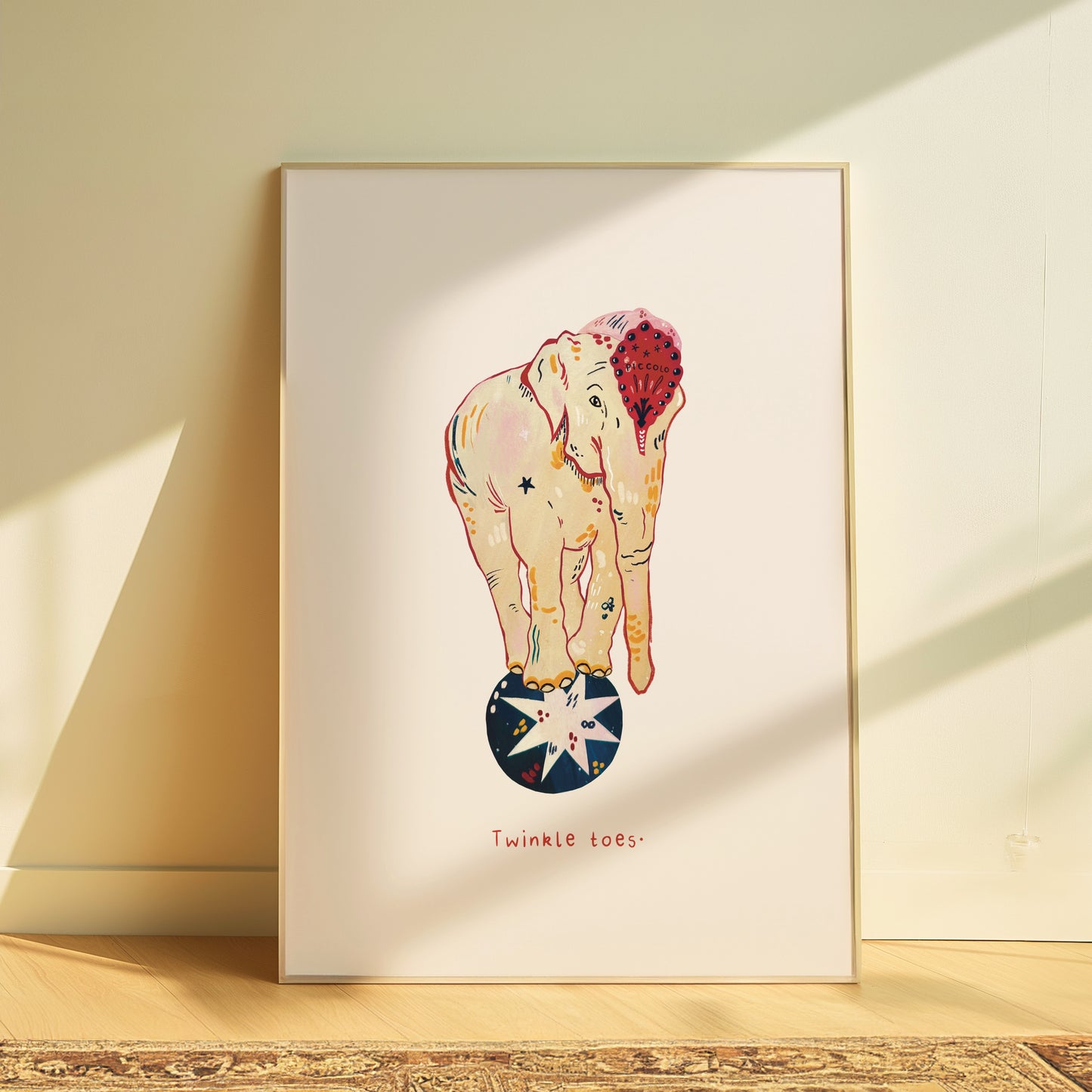 Circus Elephant Art Print