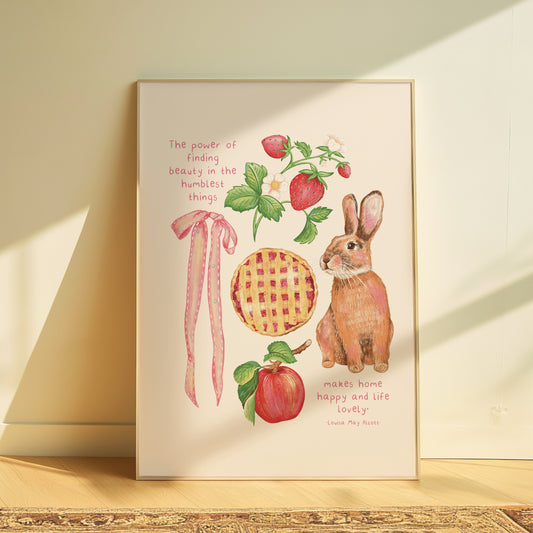Countryside Louisa May Alcott Print