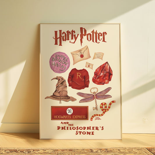 Harry Potter & The Philosophers Stone Art Print