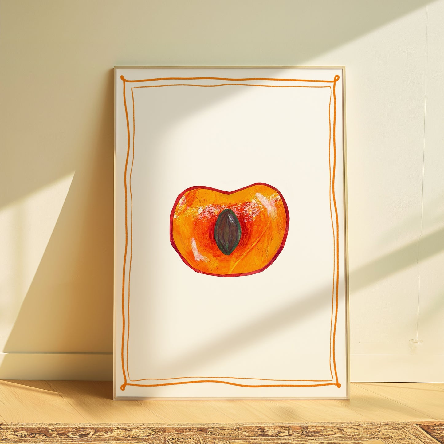 Peach Art Print