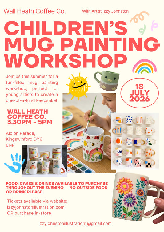 Children's Mug Painting Workshop - Wall Heath Coffee Co.